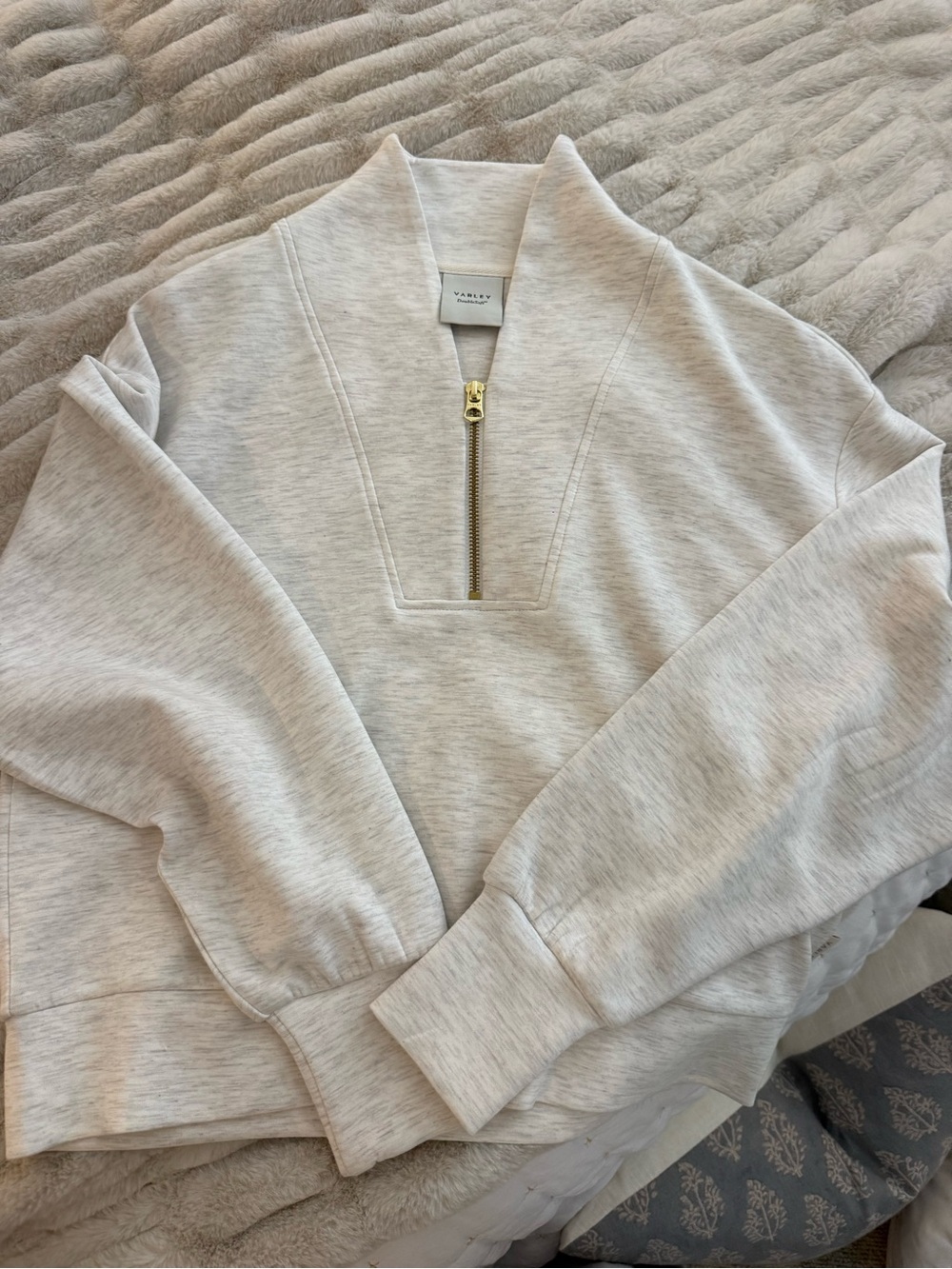 Varley DreamSoft Pullover with Gold Zipper